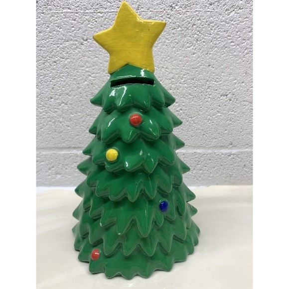 Vintage 9” Ziggy 1981 Ceramic Christmas Tree piggy bank Universal Press Syn. - Picture 3 of 9